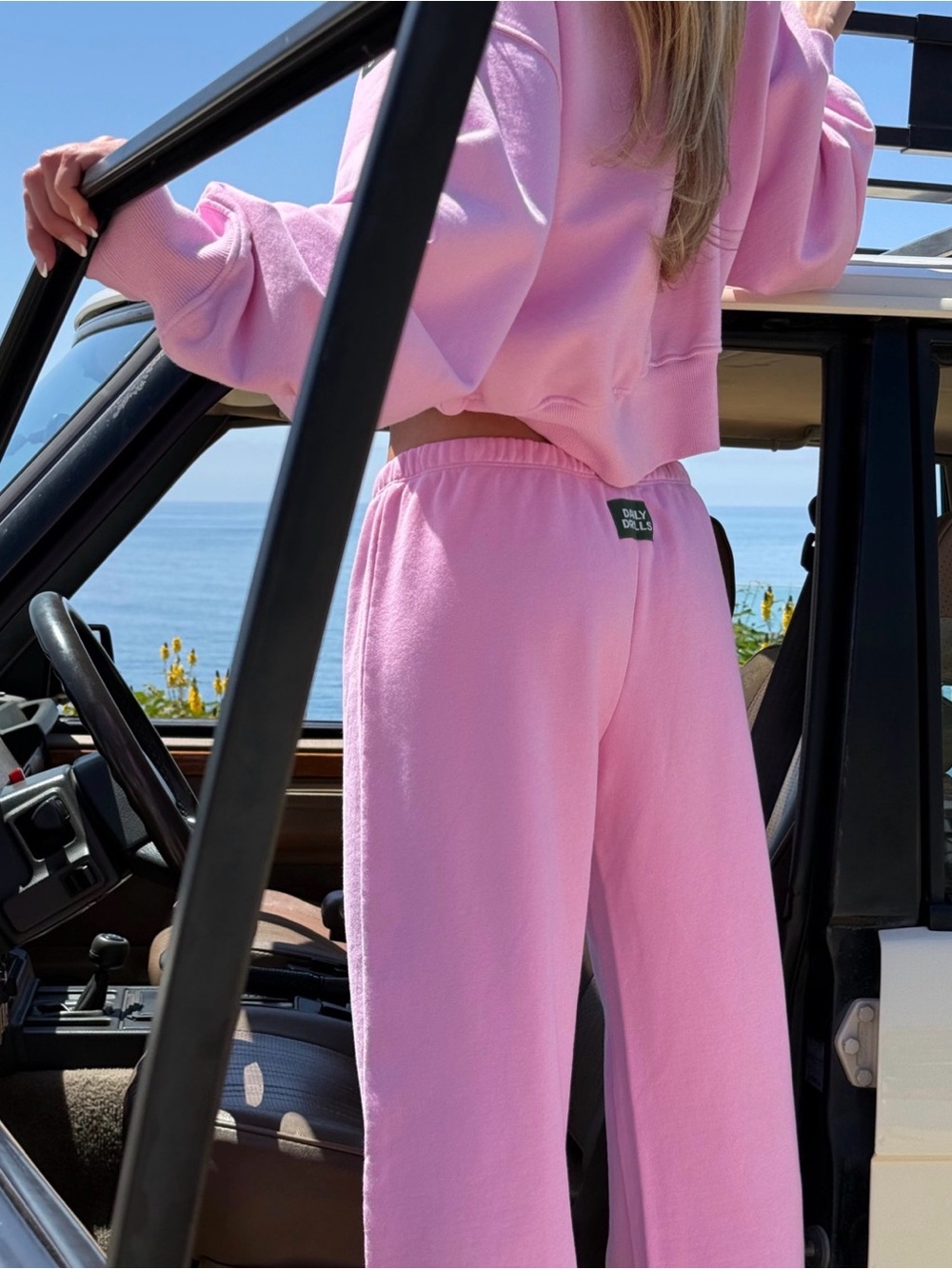 Daily Drills Low Waist Sweatpants in Taffy